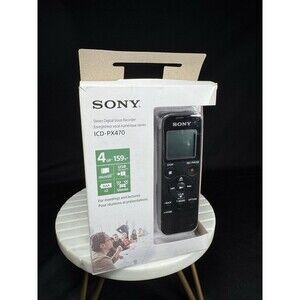 Sony PX Series ICD-PX370, 4GB ,Digital Voice Recorder 159h New, open box